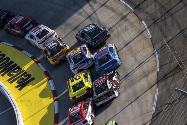 NASCAR Cup Series driver, DANIEL HEMRIC (31) of Kannapolis, NC, races through the turns during the Xfinity 500 at Martinsville Speedway in Ridgeway, VA, Ridgeway, United States of America