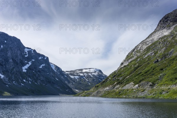 Beautiful mountain landscape in the Strynefjell in Norway in summertime. Beautiful mountain landscape in the middle of Norway in summertime