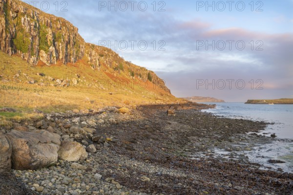Sea Cliffs at Garafad on the Isle of Skye in Scotland