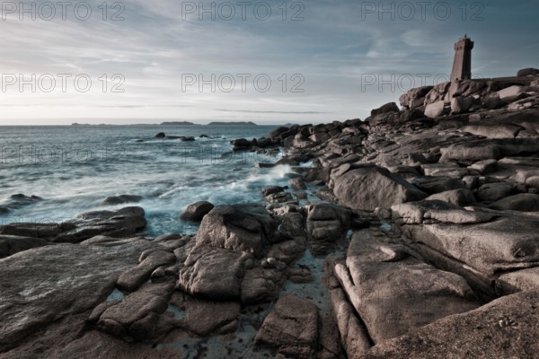 Men Ruz lighthouse, Côte de Granit Rose, Brittany