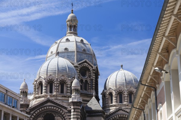 Famous cathedrale De La Major in Marseille in France