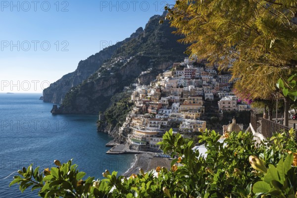 Amalfi Coast in Positano, Italy during sunny day