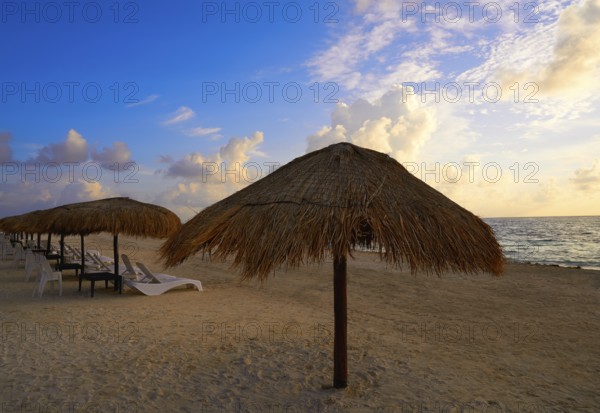 Riviera Maya sunrise in Caribbean Mayan Mexico