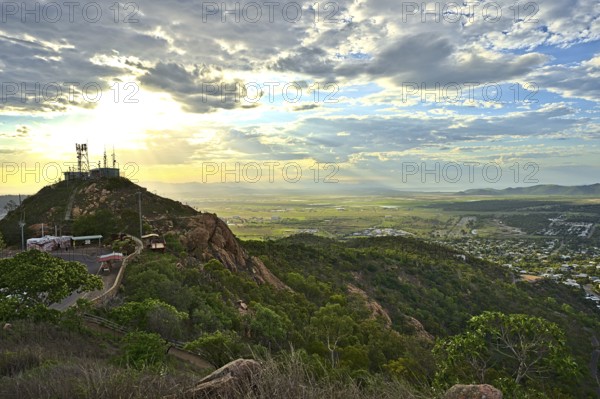 View from Castle Hill on Townsville during dawn