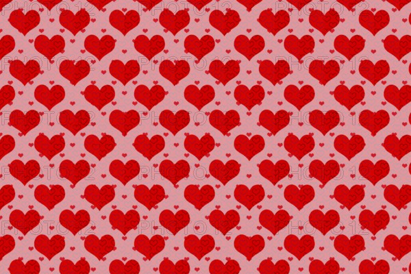 Valentine's Day template with heartsfor banners, inviations, advertisements, cards