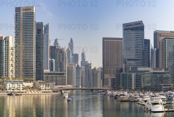 A picture of the Dubai Marina buindings
