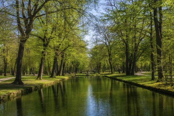 Castle park in Bayreuth in Bavaria, Germany, Europe