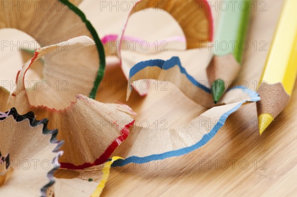 Pencils and shavings