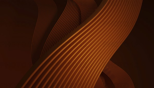Abstract curve wave graphic design background. Concept for luxury, decoration, celebration, seson and advertising. 3d illustration rendering
