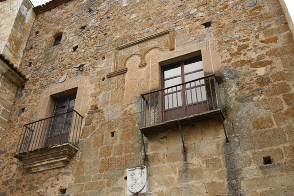 Caceres monumental city in Extremadura of spain
