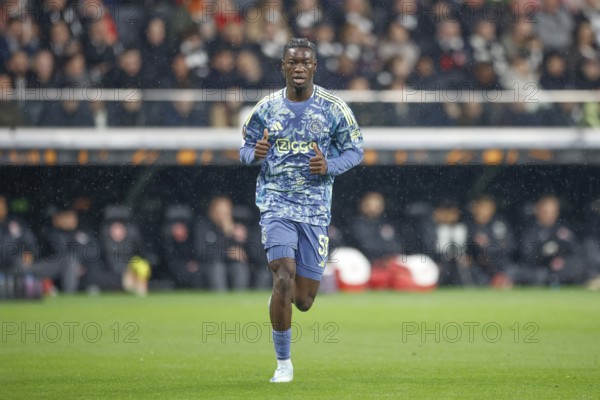 Football, Europa League, Round of 16 second leg, 2024/2025, Eintracht Frankfurt vs. Ajax Amsterdam, 13/03/2025, Frankfurt Stadion, Frankfurt, Germany, Don-Angelo KONADU (Ajax Amsterdam, 59), Europe