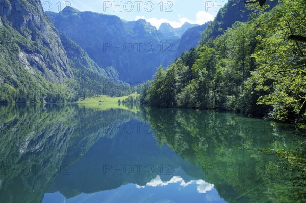 An image of the beautiful Obersee in Bavaria Germany