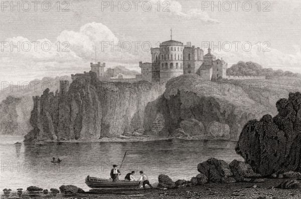 Culzean Castle near Maybole, Ayrshire, 19th century, from Modern Athens by Th. H. Shepherd