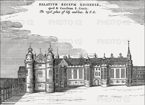 Palace of Holyroodhouse, Edinburgh, Scotland, 1650