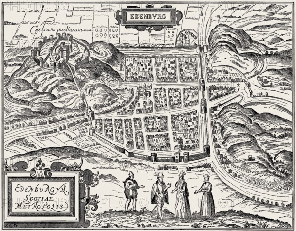Plan of Edinburgh Castle in 1575