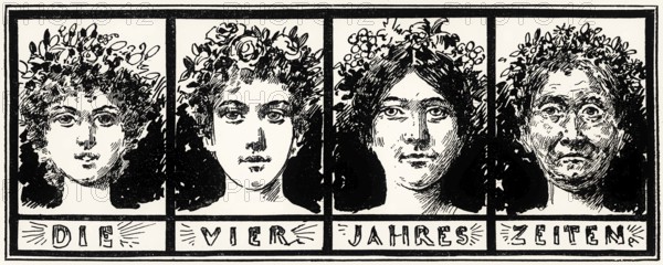 Die vier Jahreszeiten, The four seasons, a poem Johann Wolfgang von Goethe