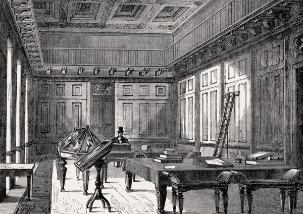 The Antiquarian Room, Register House, East End of Princes Street, Edinburgh, Scotland, 18th century