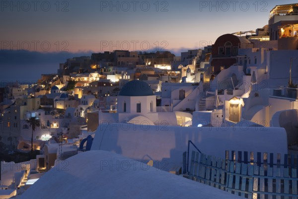 Village of Oia, Santorini Cyclades islands, Greece, Europe
