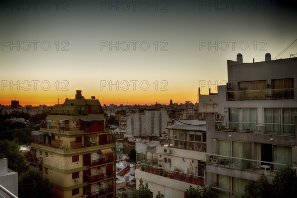 On a rooftop in Palermo Buenos Aires at sunset, Argentina 2017