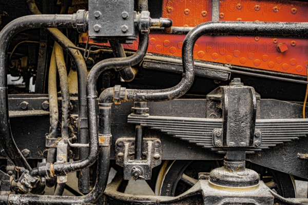 Steam locomotive of the machine room. Shooting Location: Tokyo metropolitan area