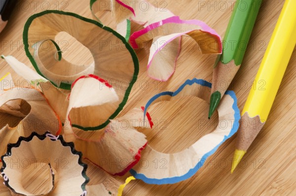 Crayon shaving, lodz, poland