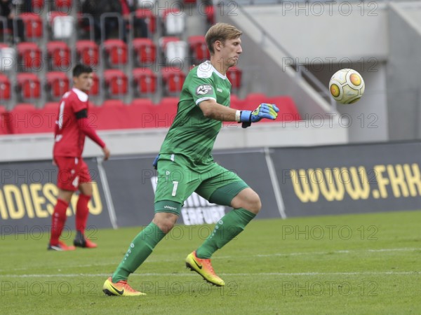German soccer goalkeeper Philipp Klewin FC Rot-Weiß Erfurt DFB 3rd league season 2016-17, German soccer goalkeeper Philipp Klewin FC Rot-Weiß Erfurt DFB 3rd league season 2016-17