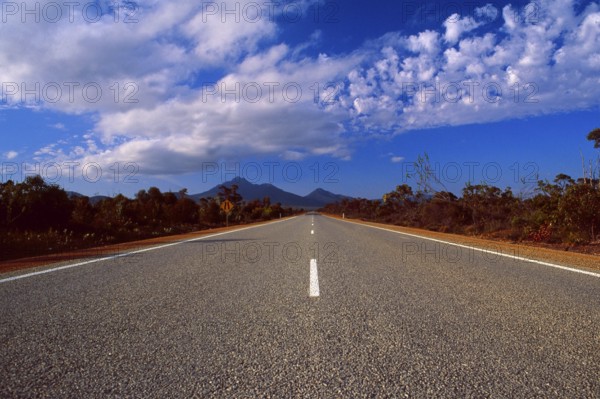 Long way ahead? Where does this road takes you? Asphalt road in Queensland, Australia, Oceania