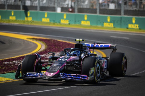 MELBOURNE, AUSTRALIA, MARCH 22: Pierre Gasly of France drives the Alpine A524 Renault during first practice in the 2024 Australian Grand Prix at Albert Park in Melbourne, Australia, Oceania