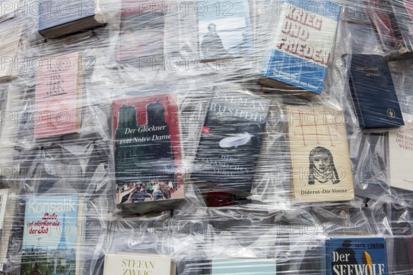 'The Parthenon of Books' by the Argentinian conceptual artist Marta Minujin, banned books, documenta 14 exhibition, 2017, Kassel, Germany, Europe