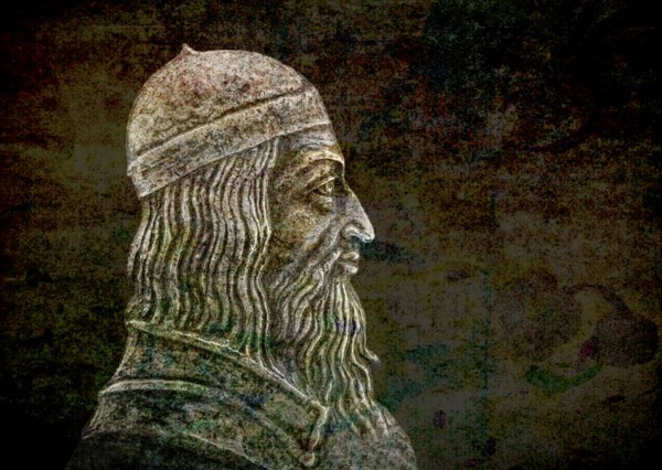 Aristotle, 384-322 BC, ancient Greek philosopher and scientist, digitally altered