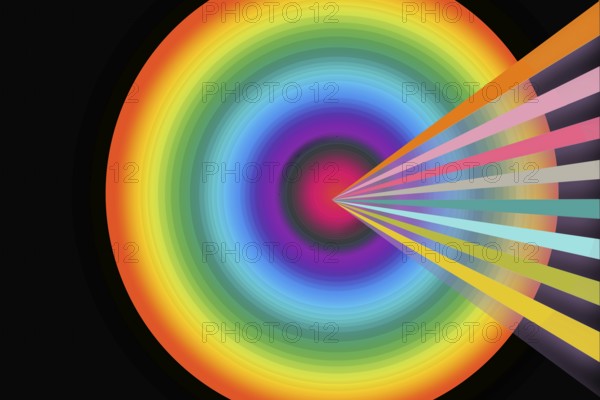 Abstract colorful globe circle geometric pattern design and background