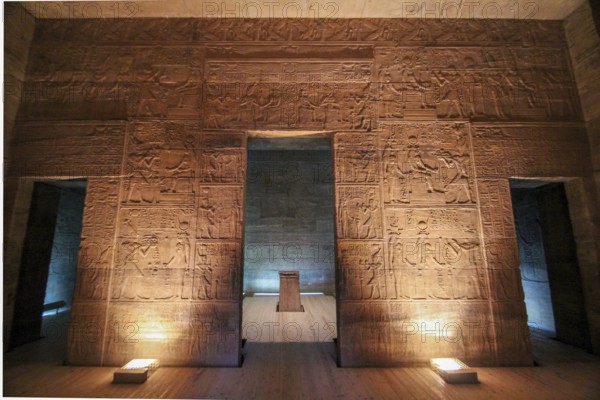 The rebuilt sanctuary of Philae temple in Egypt