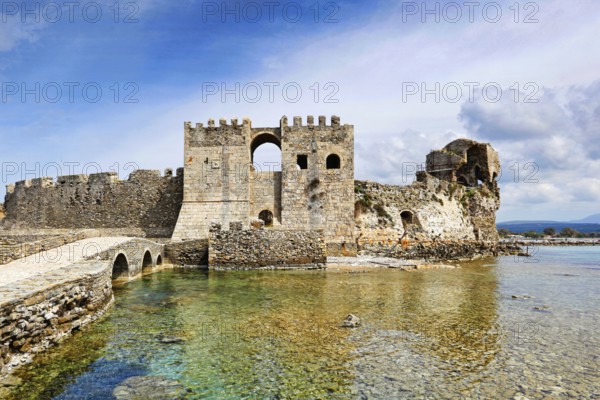 The castle of Methoni in Messinia, Greece, Europe