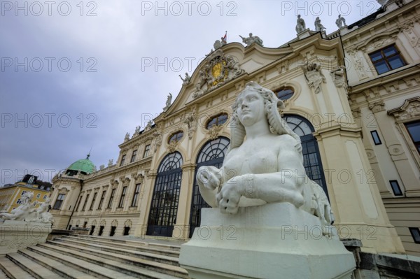 The Belvedere Palace in Vienna, Austria. One of the tourist attractions of the city of Austria
