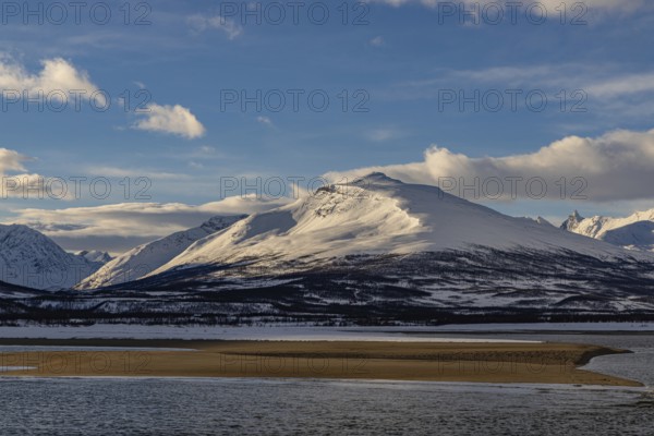 Panorama at Ramfjordbotn, Troms, Norway, Europe