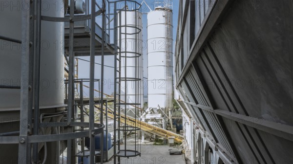 The Cement factory and related white silos