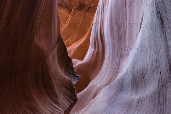 Antelope Canyon is a slot canyon in the American Southwest, on Navajo land east of Page, Arizona. the erosion of Navajo Sandstone 2 due to flash flooding and other sub-aerial processes