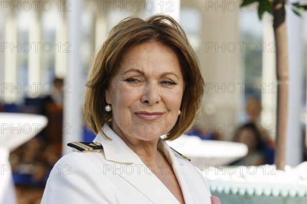Heide Keller - 30 years of Das Traumschiff Photo session on the MS Deutschland for the anniversary episode on 20 August 2011, Hamburg, Germany, Europe
