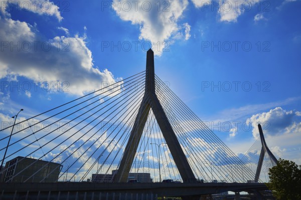 Boston Zakim bridge in Bunker Hill Massachusetts USA