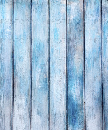 Aged blue painted grunge wood texture background