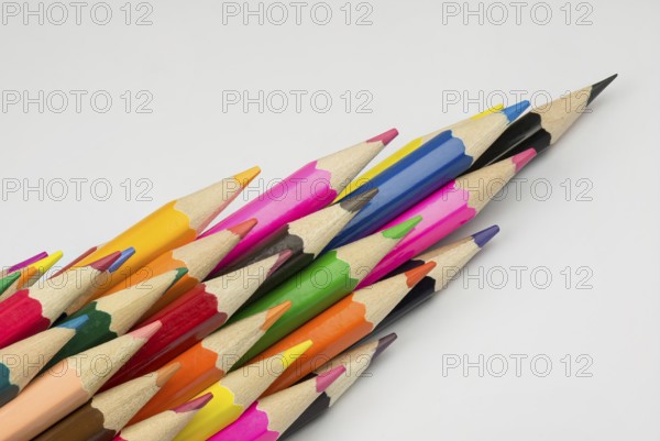Collection of colorful pencils as a background picture