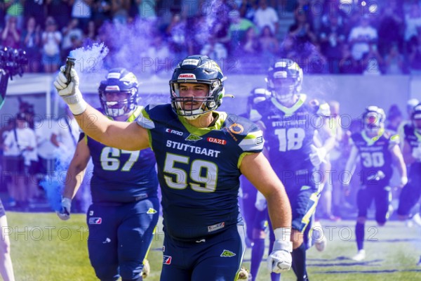 ELF/ PlayOff Spiel : Wroclaw Panthers bei Stuttgart Surge am 10. Sept. 2023 , im Gazi Stadion , Stuttgart , Deutschland