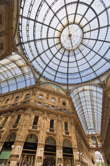 Galleria Vittorio Emanuele shopping centre in Milan, Italy. Lombardy. Austria