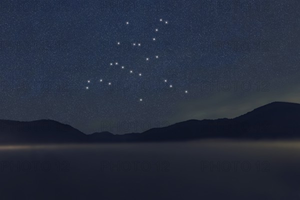 Hercules star constellation, Night sky, Cluster of stars, Deep space, Celestial Strongman, Strongman constellation