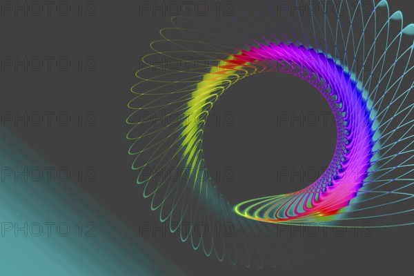 Colorful abstract background with circular lines