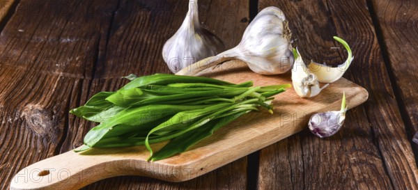 Fresh and tasty wild garlic