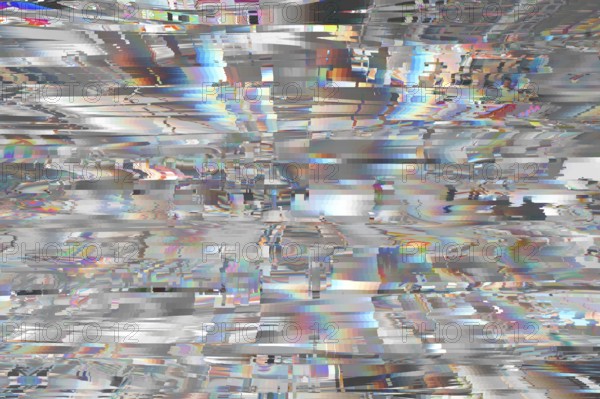 Illustration of a styilsh abstract glitch background