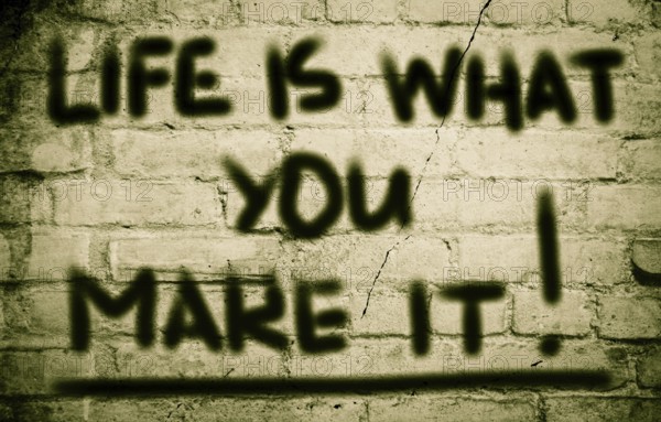 Life Is What You Make It Concept