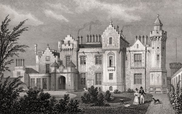 Abbotsford, the Seat of Sir Walter Scott, Bart, Edinburgh, Scotland, 19th century, from Modern Athens by Th. H. Shepherd