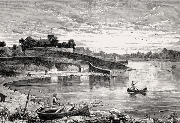 Duddingston Loch, Duddingston Village, Edinburgh, Scotland, 19th century